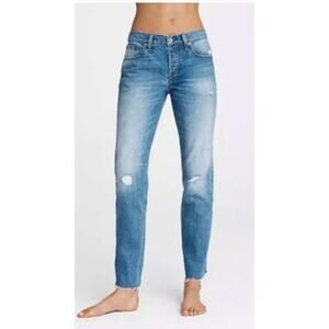 Rag & Bone Rosa Mid Rise Boyfriend Straight Jeans Womens EUC